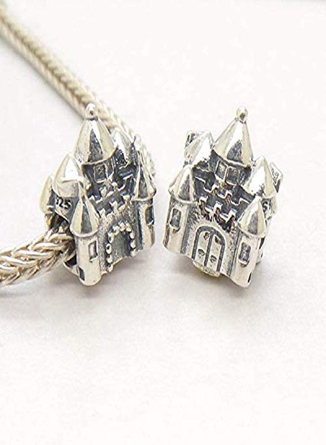 ARTCHARM Silver Castle Charm Bead Sterling Charm Fits Woman Similar Bracelets - Image 2